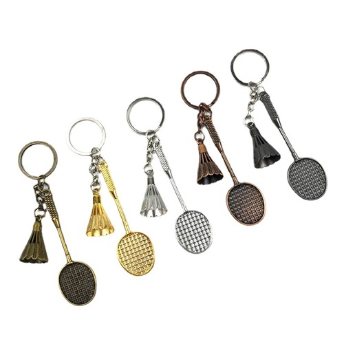 Manufacturer's simulated badminton keychain pendant, sports small gifts and souvenirs two yuan store supply wholesale