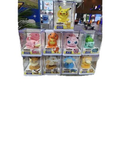 Official Licensed Pokémon Figure Stamp Display Set Pikachu Complete Collection Gacha Figure Doll Toy