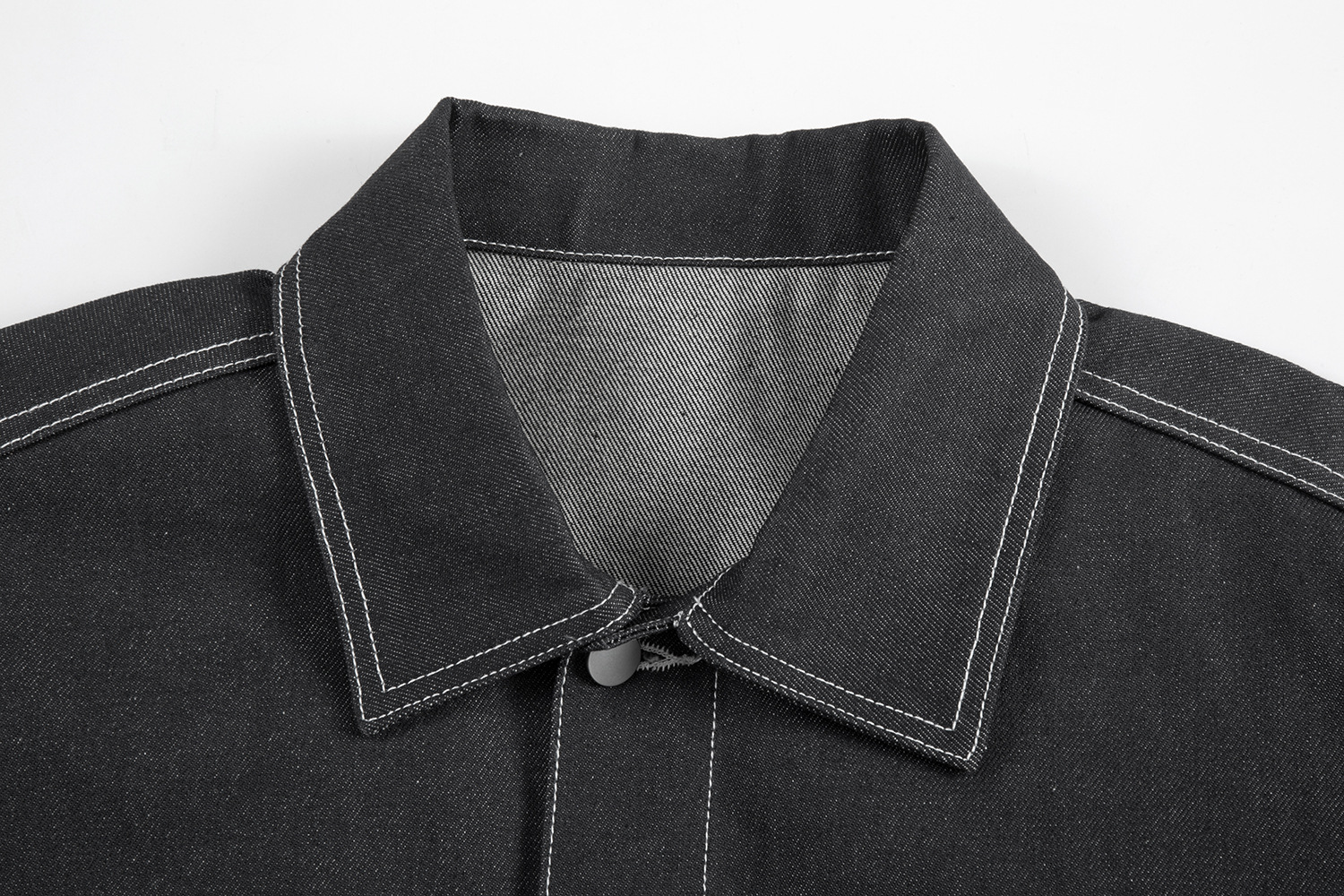Giacca di jeans uomo e donna in stile street washed blu denim_voghion.com