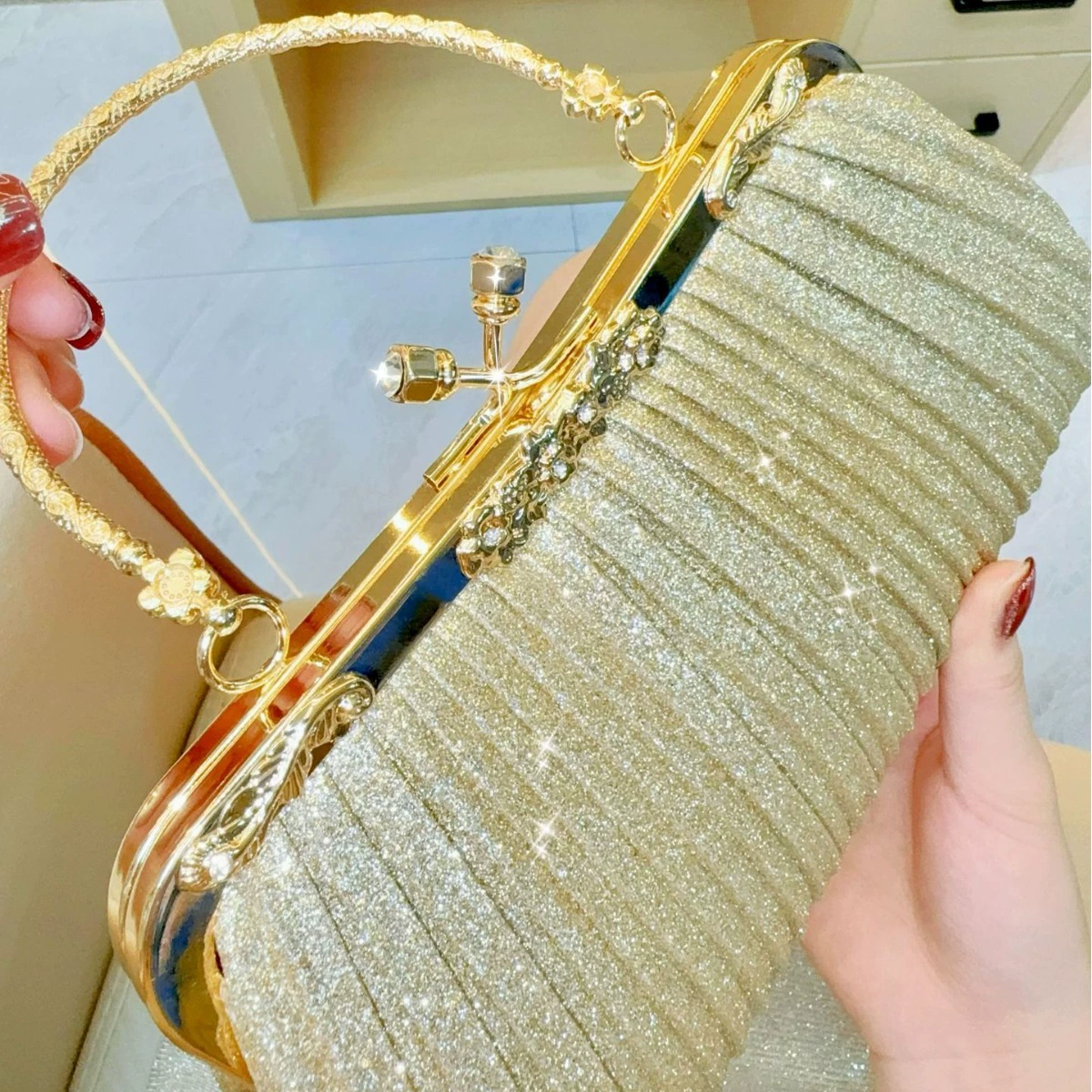 Small clutch bag, one-shoulder bag, shoulder bag, cheongsam, (Cross-border trading), food bag