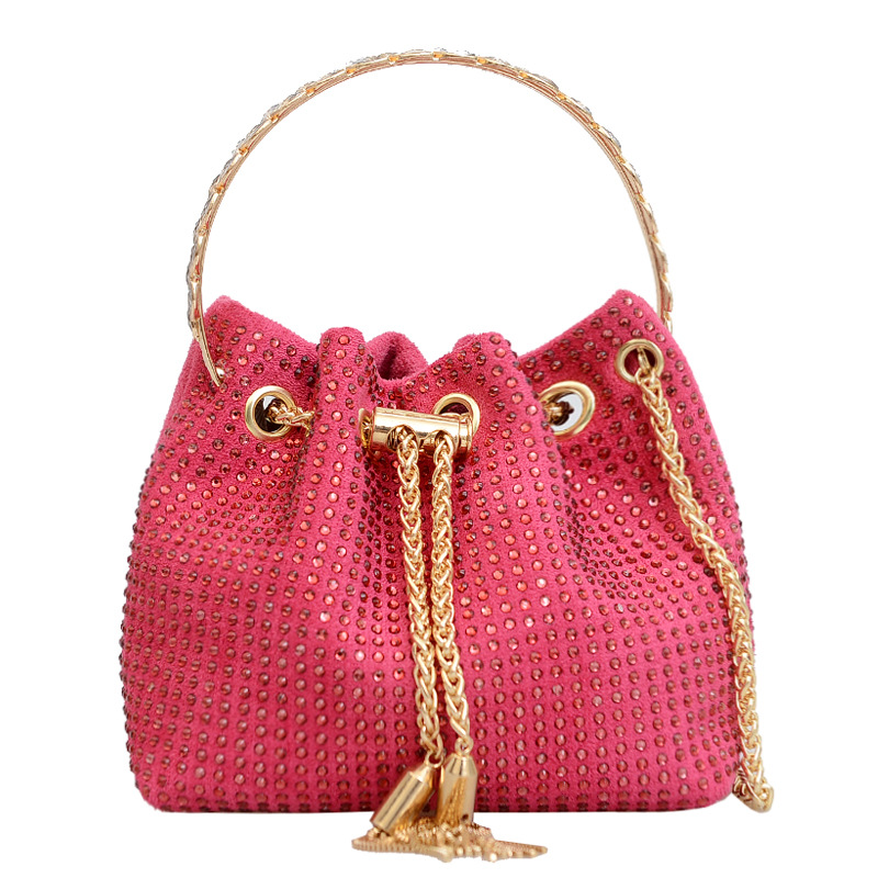 This year's popular rhinestone handbag 2023 new fashionable and versatile tassel chain bag with a trendy texture, one shoulder crossbody bag This year's popular rhinestone handbag 2023 new fashionable and versatile tassel chain bag with a trendy texture, one shoulder crossbody bag