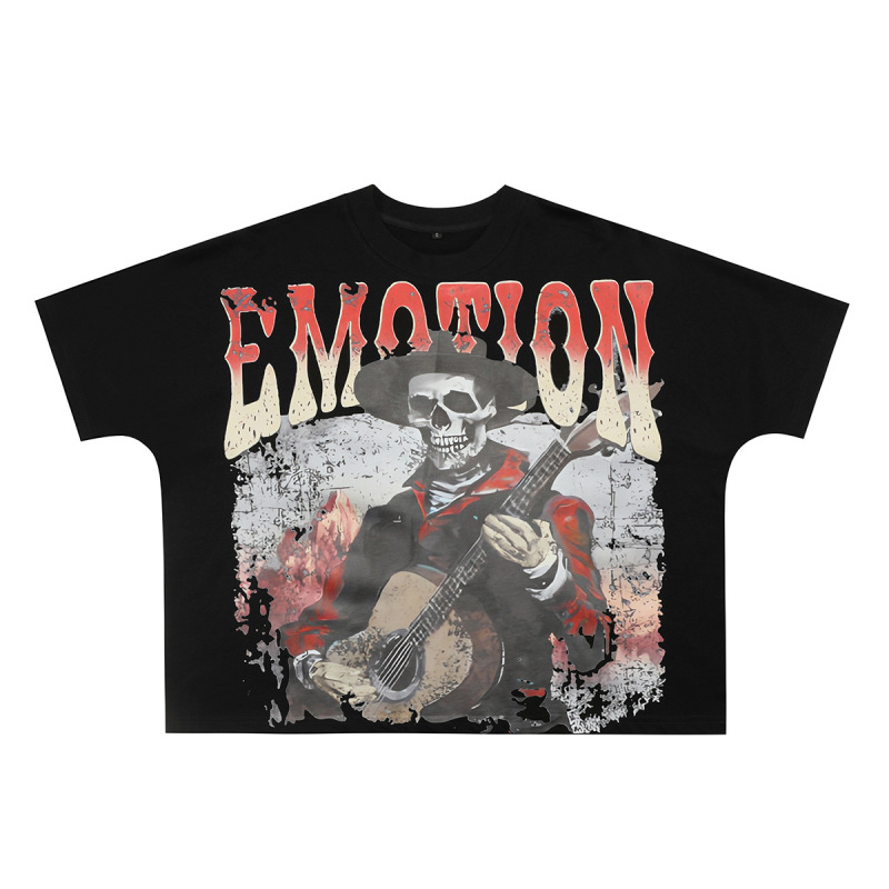 MIXED EMOTION 新作 25ss クロスボーダーホットダイヤモンドプリント アメリカのトレンドブランド スポーツストリート ハイストリート 半袖Tシャツ|undefined