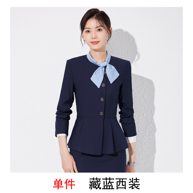 西装套装女新款秋季职业装高端气质珠宝店金店工装商场柜姐工作服|undefined