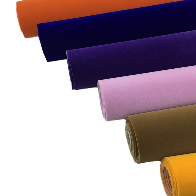 Factory Direct adhesive self-adhesive flocking cloth thickened encryption adhesive flannel background Industrial long wool flocking cloth