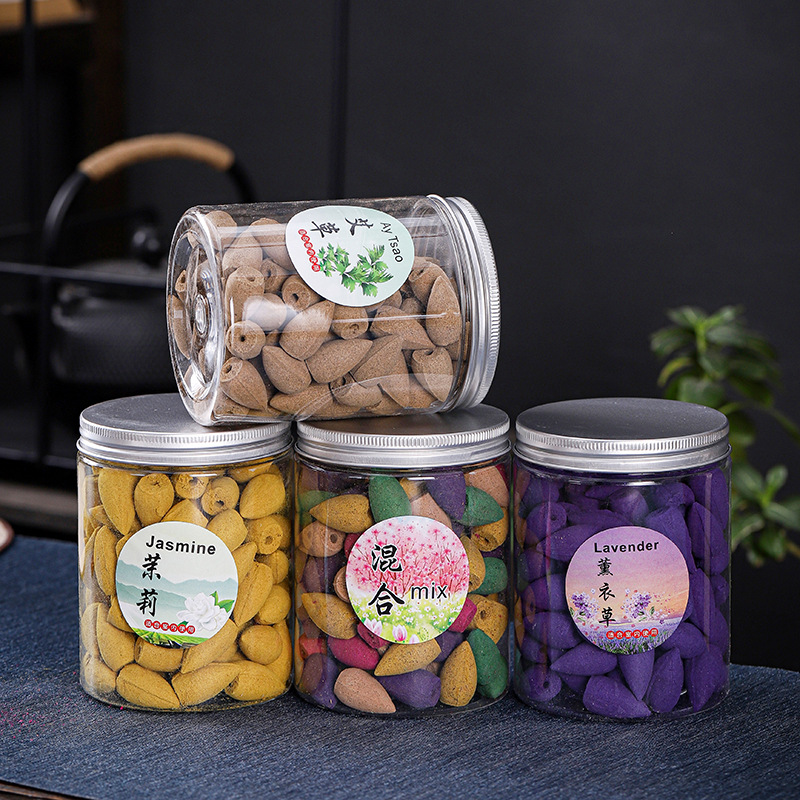 100 pieces of reverse-flow incense granules, large bottle sandalwood agarwood home indoor essential oil mug wick grass rose direct supply cross-border delivery