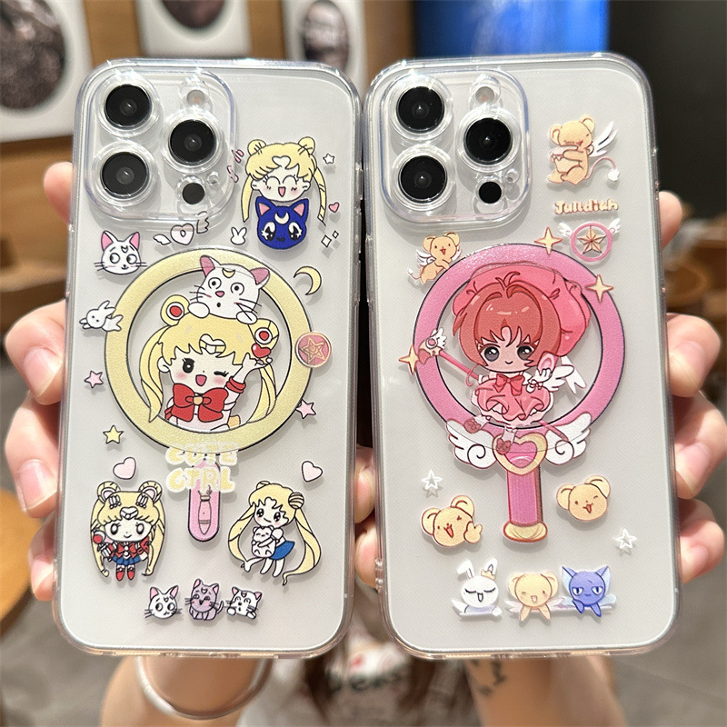Magnetic Magsafe Case Suitable for Apple 15 Pro Max, Sailor Moon Se4, Huawei Mate 60 Magnetic Magsafe Case Suitable for Apple 15 Pro Max, Sailor Moon Se4, Huawei Mate 60