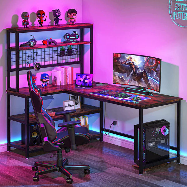 55_+Large+Computer+Desk+L-Shap