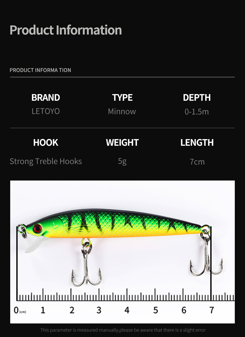 Shallow Diving Minnow Lures Sinking Minnow Baits Fresh Water Bass Swimbait Tackle Gear