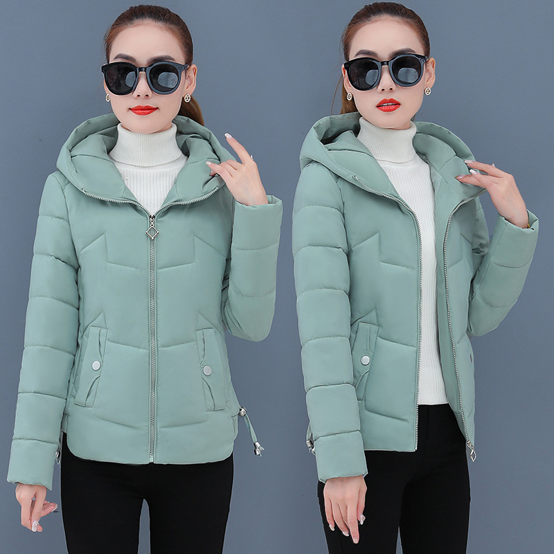 Chaqueta acolchada de algodón para mujer invierno estilo coreano ajustado