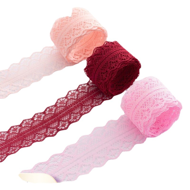 Envases de flores de color sólido de 3cm Cinta de encaje Floristería al por mayor Floristería Envases de flores Material de cinta de embalaje de ramo de bricolaje