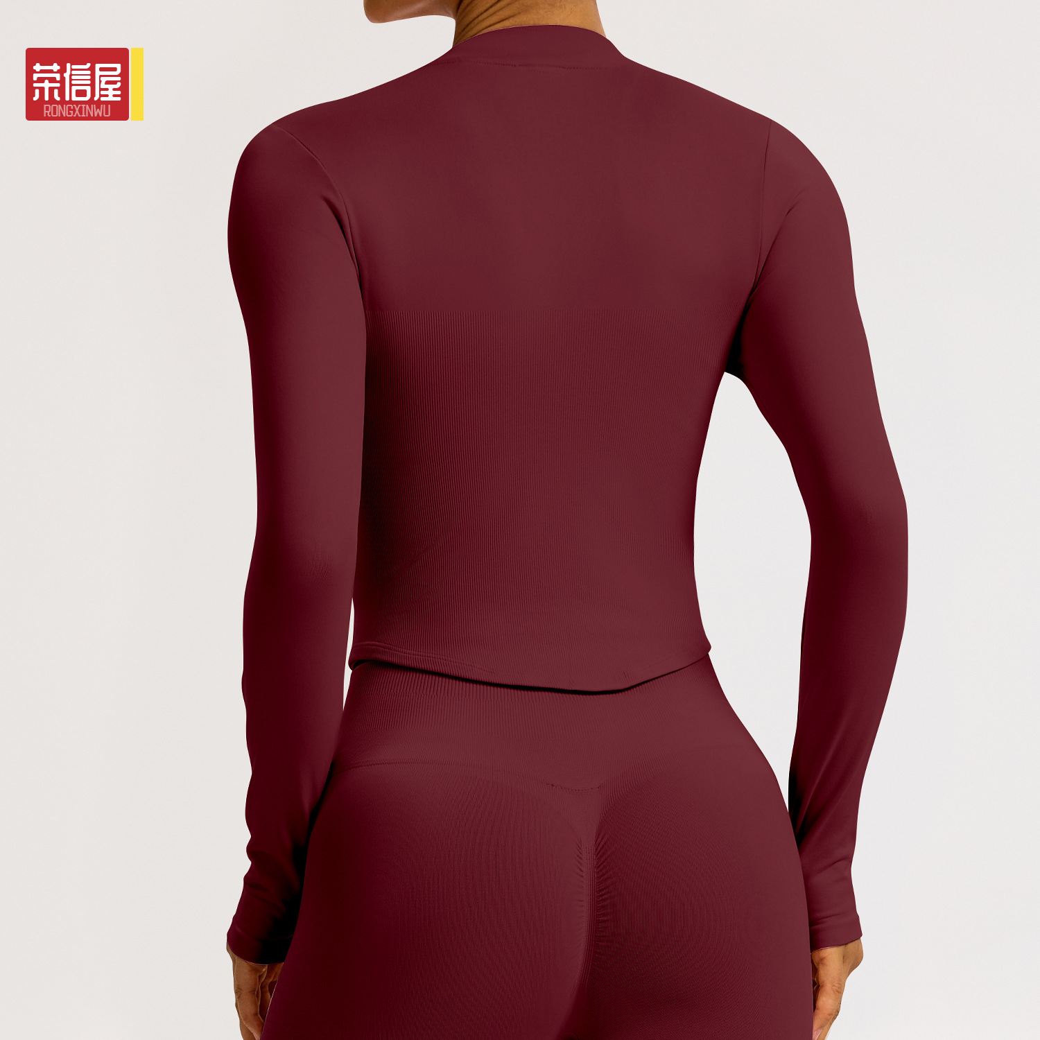 Jacket with zipper for yoga, quick dry travel sports yoga clothing for gym, tight, for running 2