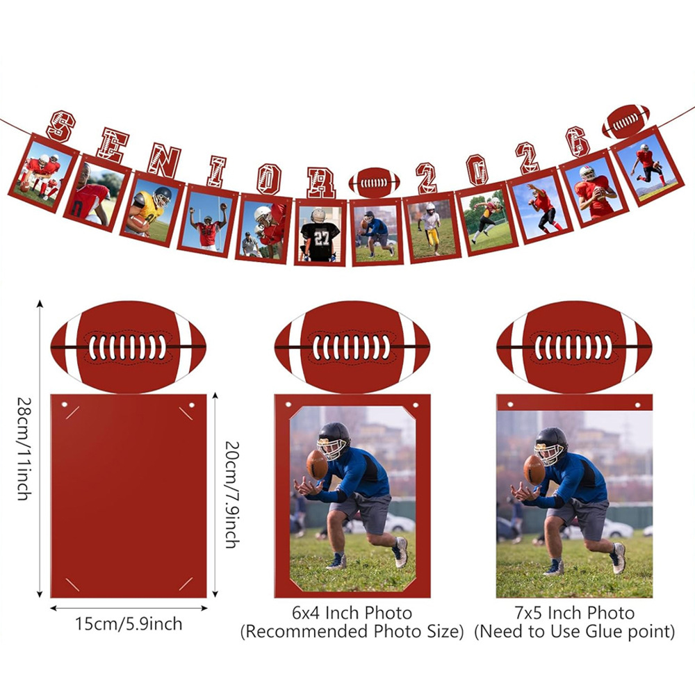 排球棒球足球超级碗橄榄球主题毕业赛事SENIOR 2026照片墙礼仪带