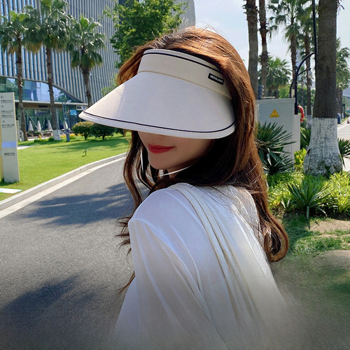 Sun Protection Hat Women's Open-Top Foldable Sun Hat Summer UV Protection Wide Brim Women's Model Sunshade Hat Wholesale
