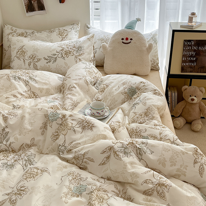 잉크플라워 [순면 100%, 피부친화적, 통기성, 부드러움]