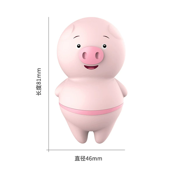 Tongue licking battery pig (contains batteries)