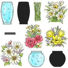 跨境透明硅胶印章复古图标办公日记盖章DIY相册卡片手帐装饰素材