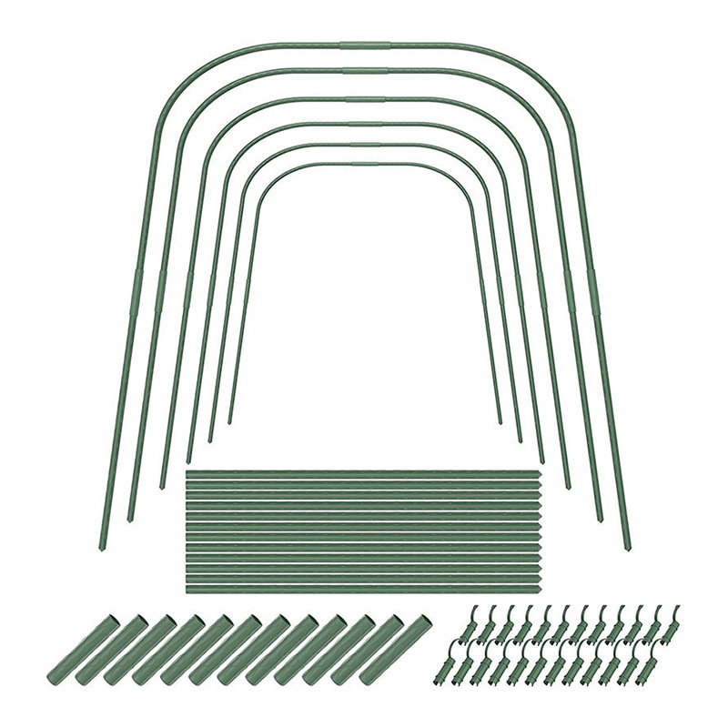 Fábrica al por mayor de plástico recubierto de apoyo Varilla jardinería invernadero vegetal jardín invernadero soporte Rosa Alambre de loto escalada vid soporte