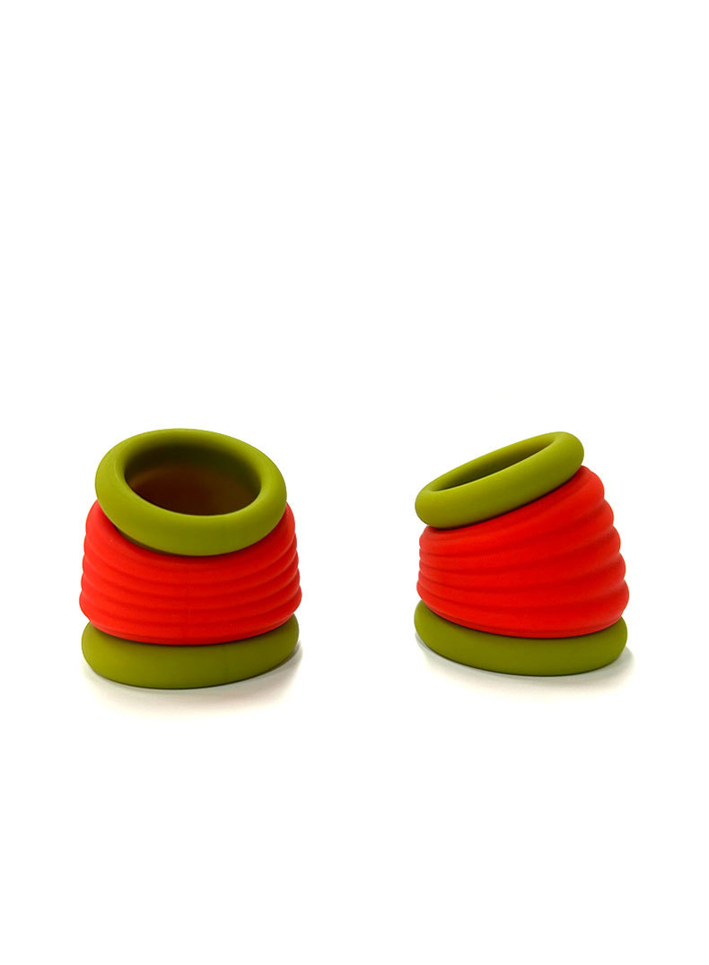 Silicone Locking Penis Ring, Manual Delay Ring for Men, Adult Sex Toy — detail image 4