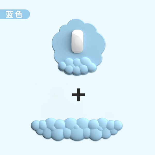 Blue mouse, keyboard