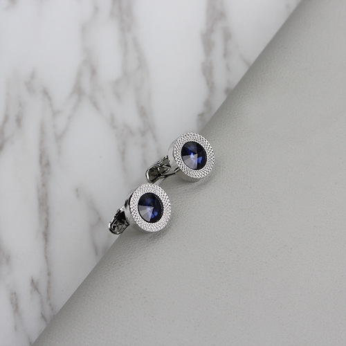 European and American personalized new cufflinks, fashionable French diamond cufflinks wish supply cross-border clothing accessories