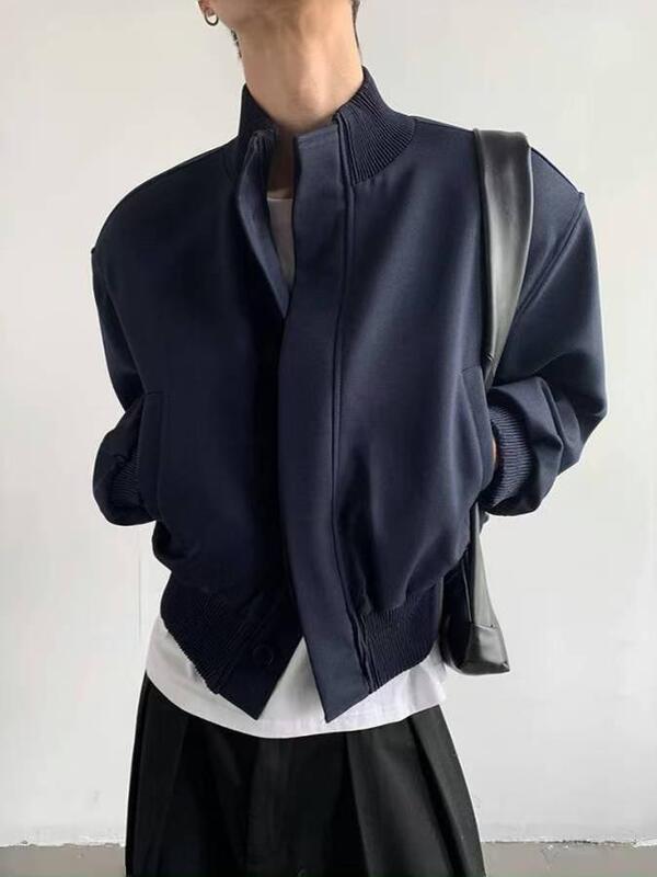 Short Jacket Coat Men's 2025 New Vertical Collar Aviator American Spring and Autumn cleanfit High-end Baseball Suit Short Jacket Coat Men's 2025 New Vertical Collar Aviator American Spring and Autumn cleanfit High-end Baseball Suit