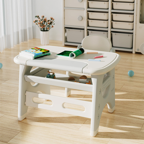 babypods children's table and chair set baby reading table home toddler toy table early education game table plastic