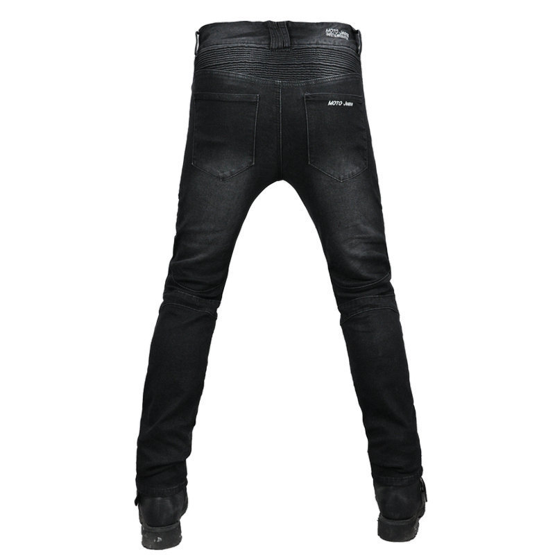 VOLERO motocicleta Racing casual pantalones vaqueros sueltos pantalones anti-caída de la motocicleta off-road montar pantalones elásticos con cubierta