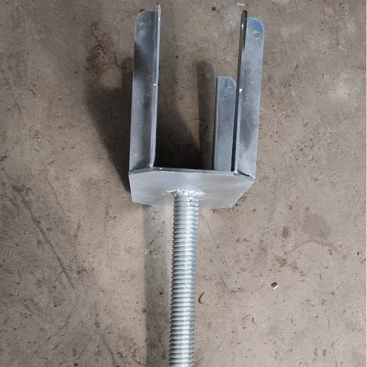 外贸出口多种脚手架用工字梁托盘四角插头叉头木梁顶托四角叉头厂