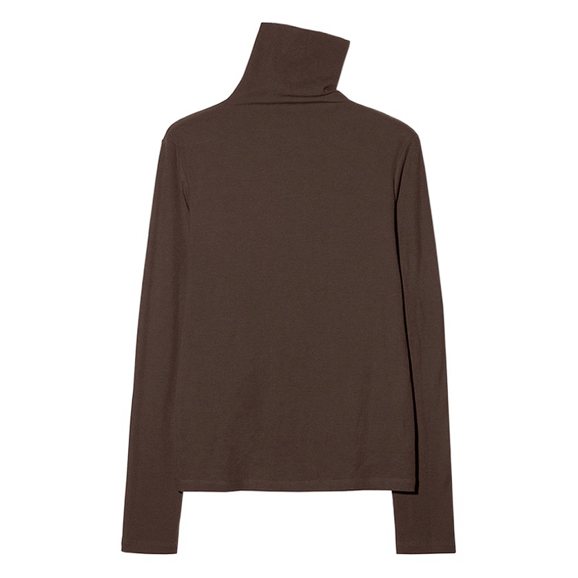 Cálido cachemir-como piel-amigable suave bottoming camisa de las mujeres camiseta 2024 Otoño e Invierno Nuevo estilo interior cuello alto manga larga todo-coincidencia superior image 1