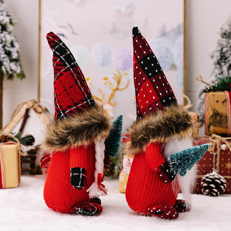 Cartoon Character Pattern Christmas Cartoon Style Cute Cartoon Character Indoor Party Festival Ornaments