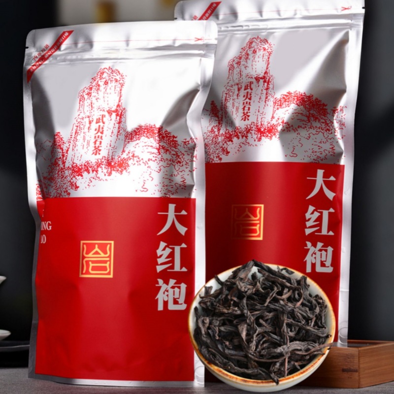 2024新茶武夷山岩茶大红袍茶叶乌龙茶碳焙浓香肉桂茶散装袋装500g