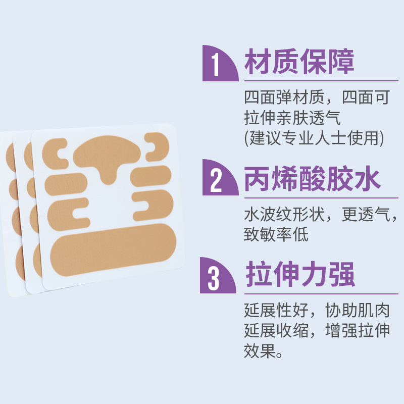 Parche facial de lifting escamoso transfronterizo, lifting facial transpirable, lifting muscular, estiramiento facial, parche antiarrugas, parche de línea de frente