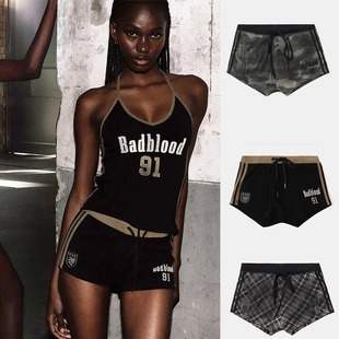South Korea badblood BCAC Series Camouflage Shorts Casual Pants Niche Design Sports Pants Hot Girl Shorts
