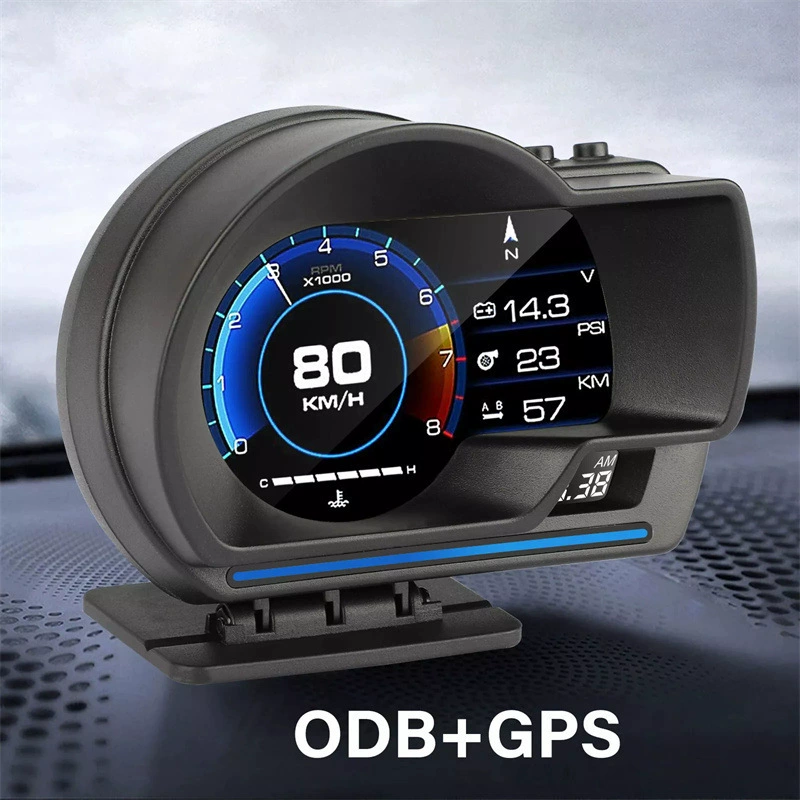 A500 автомобильный OBD прибор, GPS двухрежимный бортовой компьютер, HUD проекционный дисплей, гоночный спидометр P6