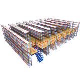 [На заказ] Комбинированные чердачные полки для хранения по индивидуальному заказу Мезонинная платформа комбинированные сверхмощные складские полки оптом