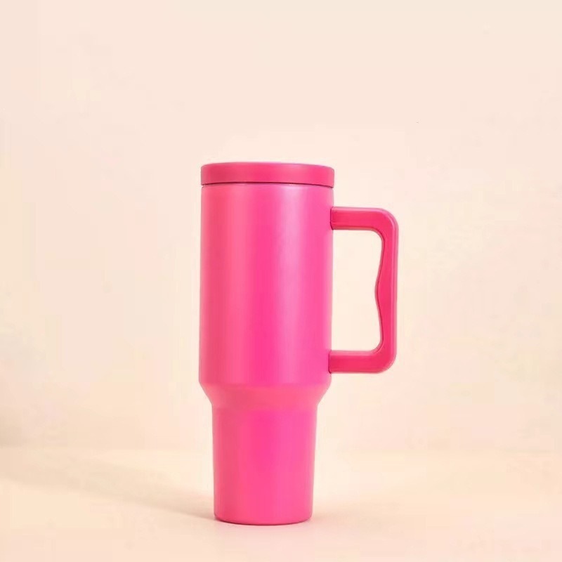 Taza de hielo con mango taza de gran capacidad unisex 304 taza de acero inoxidable portátil para automóviles al por mayor sin