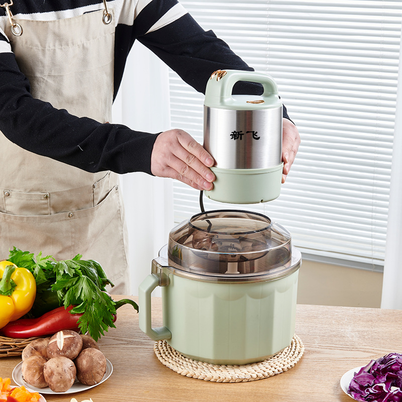 Factory Xinfei 6-litre meat grinder stainless steel high-power multifunctional electric household large-capacity cooking machine and noodles