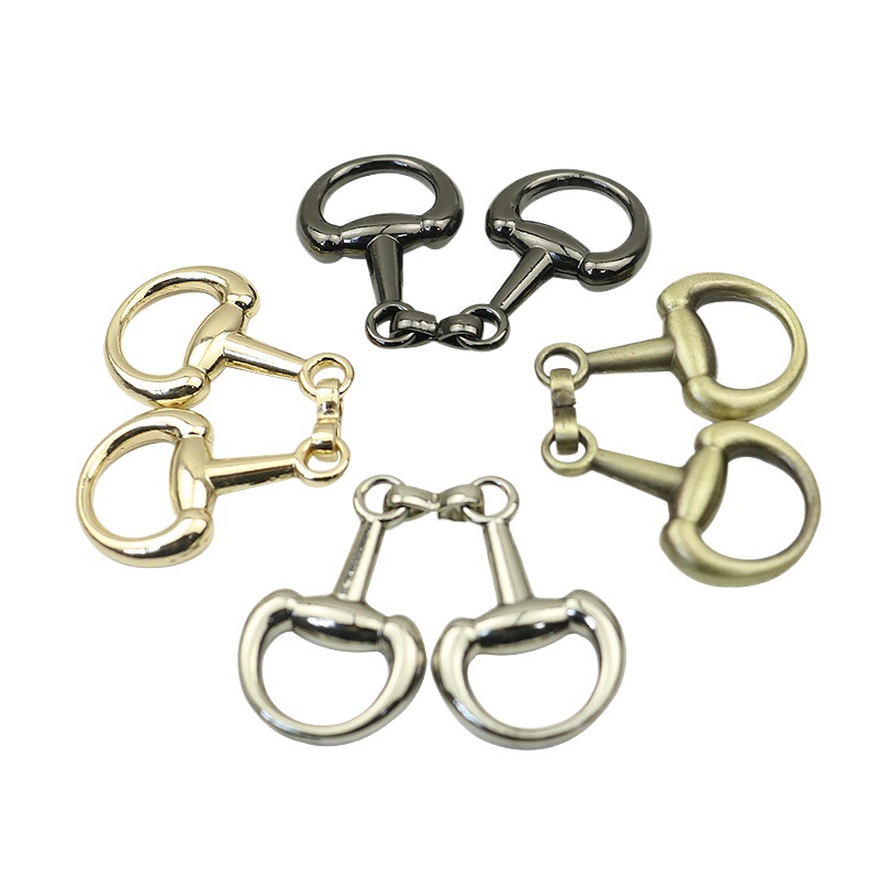 In-Stock Wholesale Metal Horse Buckle Decorations for Women's Bags, Shoes, Hats, Belts, Clothing, Scarf Buckles, and Hardware Accessories