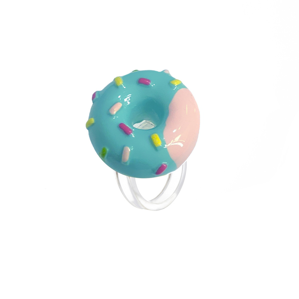 wholesale fashion new color donut resin ring Nihaojewelry
