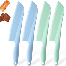 幼儿园儿童塑料刀蛋糕刀早教塑料切菜刀切水果刀儿童辅食刀具套装