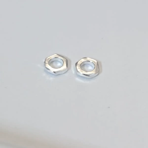 S999 Pure Silver Hexagonal Spacer Beads and Pieces, Silver Jewelry Accessories, Closed Loops for DIY Braided Rope Bracelets and Necklaces, Loose Beads