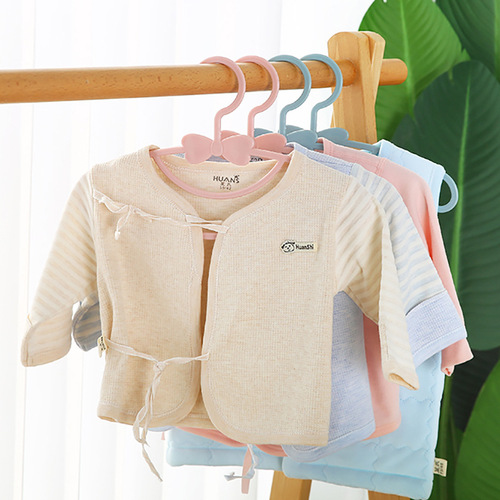 Children's clothes hanger baby baby plastic small clothes hanger clothes support seamless children's clothes drying rack household multi-functional pants rack