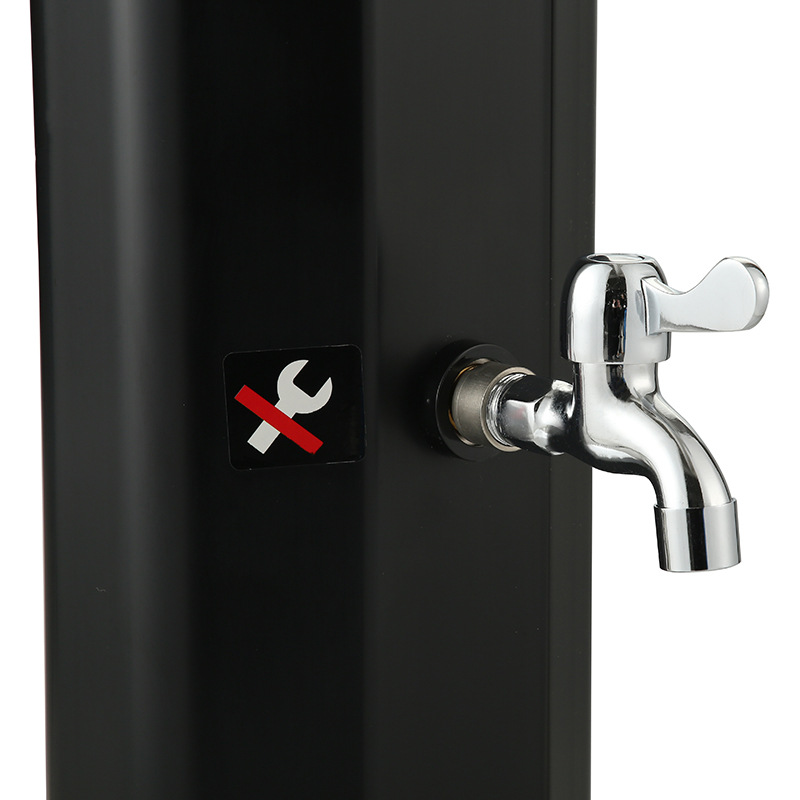 El oro Ultravioleta-resistente 35L cepilló la ducha solar del soporte de la ducha con el termómetro