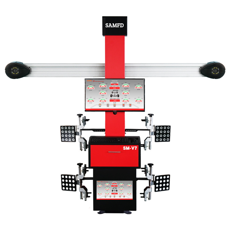 Venta directa de fábrica de SAMFD localizador de cuatro ruedas 3D equipo de posicionamiento de cuatro ruedas de precisión inspección de mantenimiento de neumáticos de automóvil