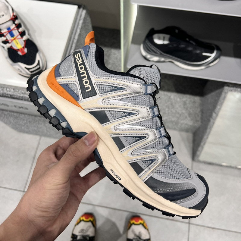 サロモン Salomonxapro3D シャンフィールド グレー メンズ レディース 登山 スポーツ 通気性 滑り止め ランニングシューズ アウトドア|undefined