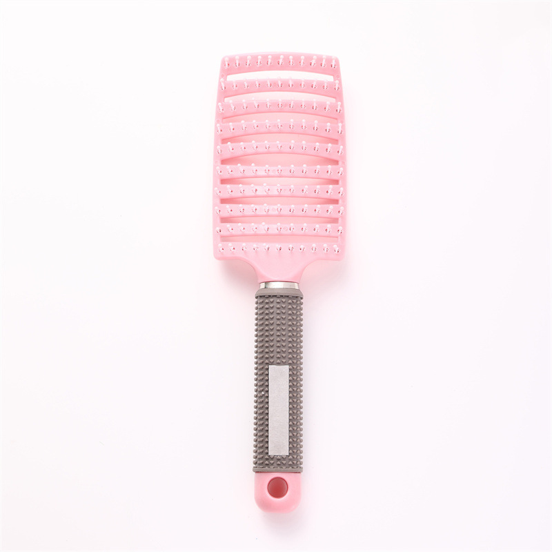 Pink monofilament [rubber-coated large curved comb]