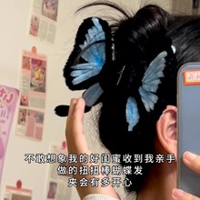 扭扭棒蝴蝶手工花蝴蝶扭扭橱窗棒抓花束挂件少女成品DIY