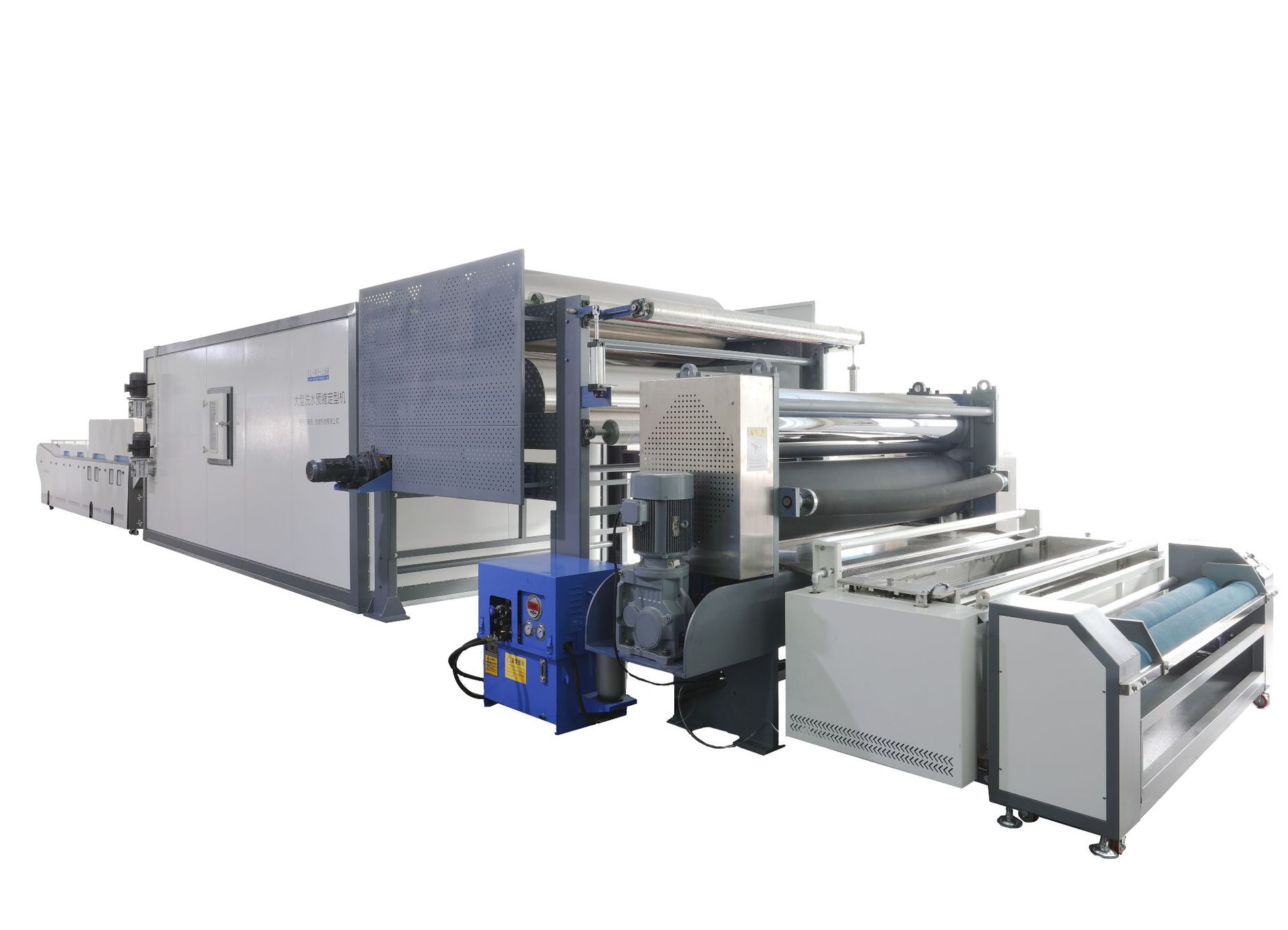 纯棉面料洗水缩水机洗水厂设备热风洗水缩水机缝前设备厂家