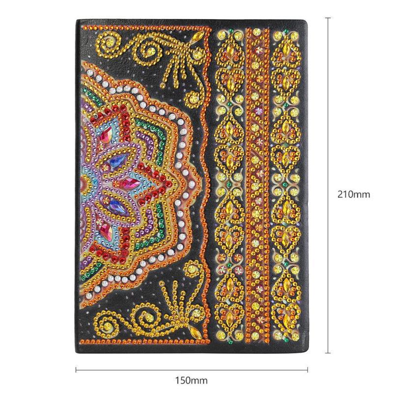 Cuaderno de dibujo de diamantes transfronterizos 5d punto diámetro pintura pegatinas de sexo opuesto mariposa DIY manual cuaderno de notas de cristal