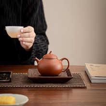 新中式胡桃木杯垫干泡垫木质茶台隔热壶承茶道茶杯垫托中式杯子垫